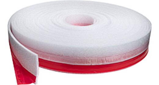 PE-Streifen mit PE-Winkel (rot) klebbar